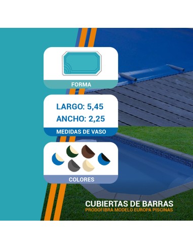 Baby pool | 5,45 x 2,25m | Cubiertas piscina de...