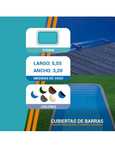 Fuerteventura| 5,55 x 3,20m | Cubiertas piscina...