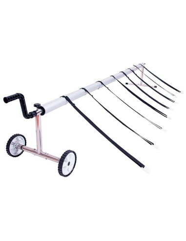 Enrollador para manta térmica de piscina Thermal Lux 5.2 ajustable hasta 5,20 m con manivela y ruedas