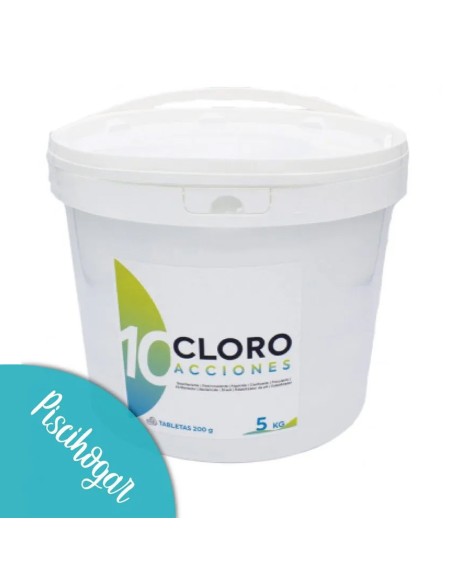 Cloro 10 funciones | 5kg en pastillas