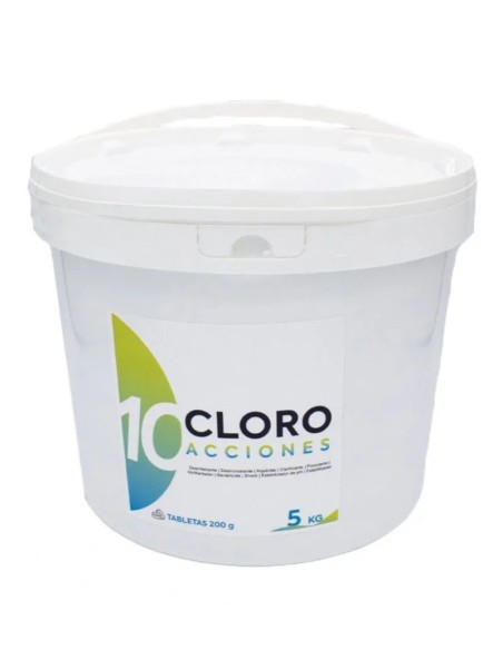 Cloro 10 funciones | 5kg en pastillas