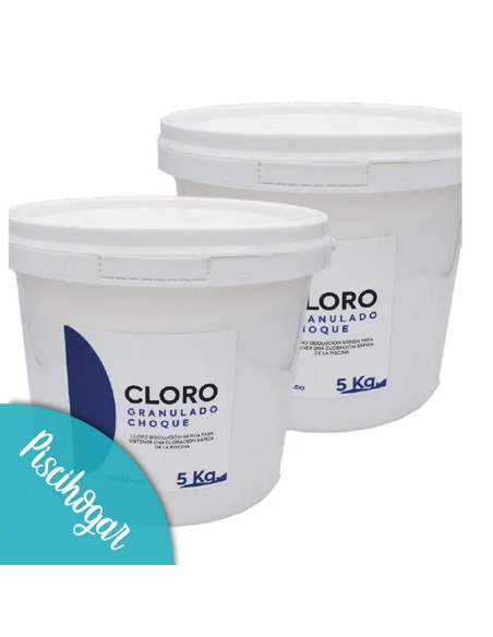 Cloro granulado de choque - 5kg | Pack 2