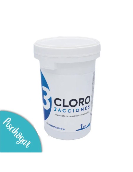 Cloro 3 acciones en Pastillas |  1Kg