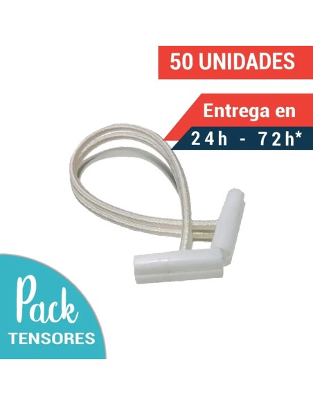 pack 50 gomas tensoras blancas