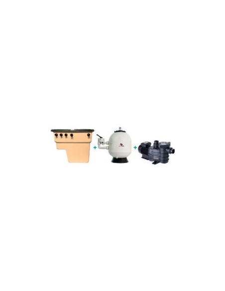 Caseta enterrada Filtro Laminado Superpool TT + Bomba Power Flo II Caseta enterrada Filtro Laminado Superpool TT + Bomba Power Flo II