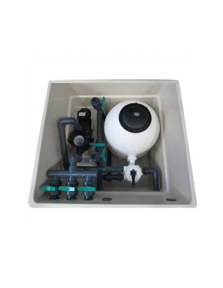 Caseta enterrada Filtro Laminado Superpool TT + Bomba Power Flo II Caseta enterrada Filtro Laminado Superpool TT + Bomba Power Flo II