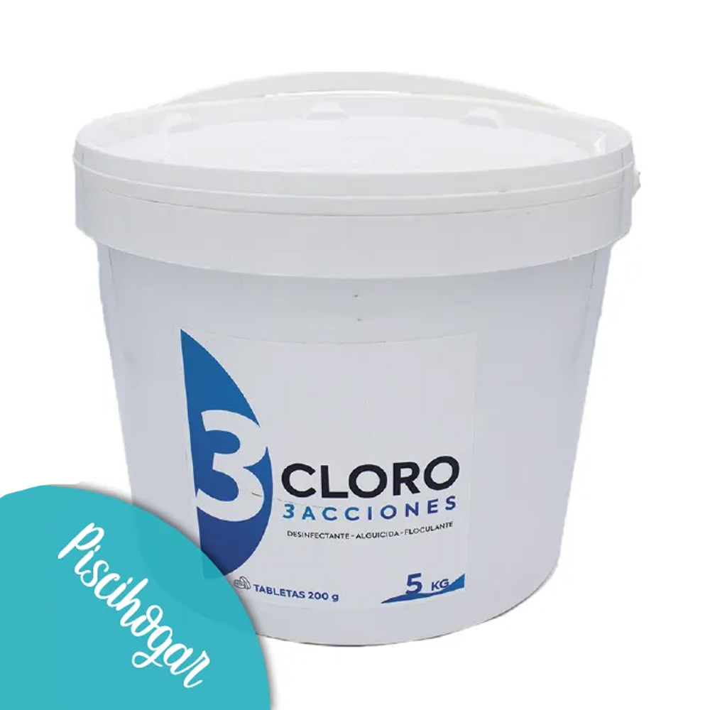 Cloro 3 - acciones en Pastillas | 5Kg
